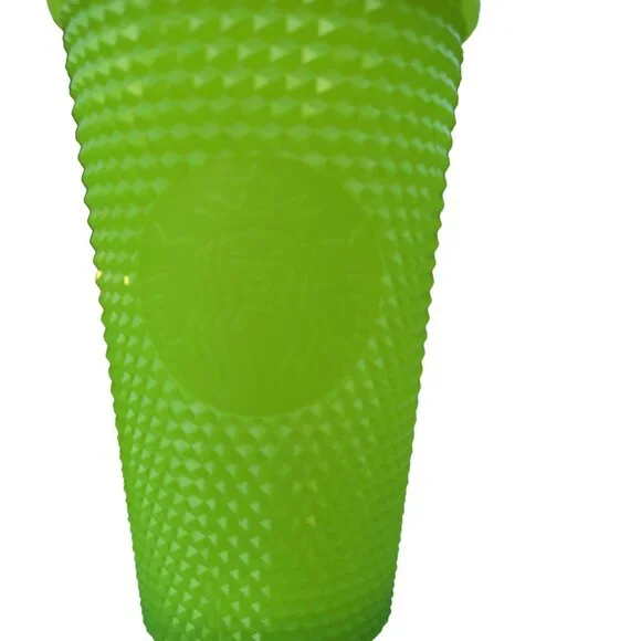 Starbucks 2022 Halloween Studded Glow Tumbler Lemongrass (Green) 16 oz. Grande - Picture 4 of 13